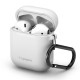 Силиконов калъф кейс Spigen за слушалки AirPods , Бял