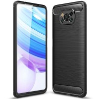 Силиконов калъф кейс TECH-PROTECT Carbon за Xiaomi Poco X3 NFC, черен