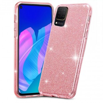 Силиконов калъф кейс TECH-PROTECT GLITTER SHINE за Huawei P40 Lite ,розов