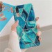 Силиконов калъф кейс TECH-PROTECT icon marble за Samsung A41, син 1