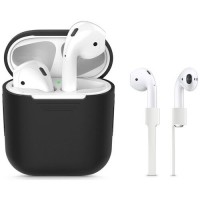 Силиконов калъф кейс TECH-PROTECT icon за AirPods, Черен