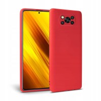 Силиконов калъф кейс TECH-PROTECT icon за Xiaomi Poco X3 NFC, червен