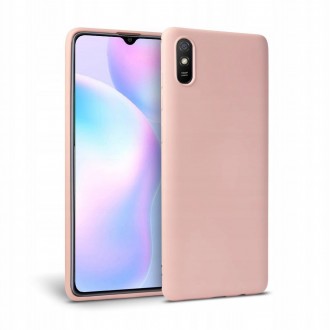 Силиконов калъф кейс TECH-PROTECT icon за Xiaomi Redmi 9A, розов