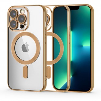 Силиконов калъф кейс Tech-Protect Magshine MagSafe за iPhone 13 Pro, Gold