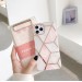 Силиконов калъф кейс TECH-PROTECT Marble за iPhone 12 / iPhone 12 Pro, розов 1