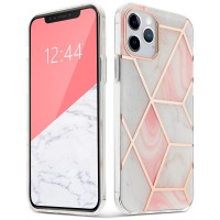 Силиконов калъф кейс TECH-PROTECT Marble за iPhone 12 mini, розов