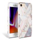 Силиконов калъф кейс TECH-PROTECT Marble за iPhone SE 2020 / iPhone 7 / iPhone 8, розов