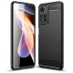 Силиконов калъф кейс TECH-PROTECT TPUCarbon за Xiaomi Redmi Note 11 Pro+ Plus 5G, Черен