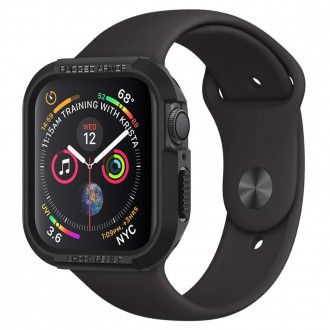 Силиконов калъф кейс за APPLE WATCH 4 (40MM) SPIGEN RUGGED ARMOR ,черен