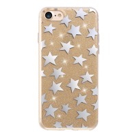 Силиконов калъф кейс за Huawei P10 Lite Glitter Stars Gold