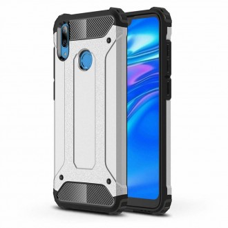 Силиконов калъф кейс за Huawei Y7 2019 противоударен, сребърен