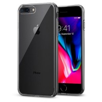 Силиконов калъф кейс за iPhone 7 Plus / 8 Plus Spigen Liquid Crystal 2 прозрачен