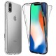 Силиконов калъф кейс за iPhone X / XS 360" прозрачен