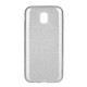 Силиконов калъф кейс за Samsung J530 J5 (2017)  с брокат сив
