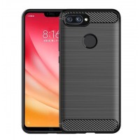 Силиконов калъф кейс за Xiaomi Redmi 7 ,carbone черен