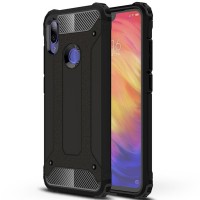 Силиконов калъф кейс за Xiaomi Redmi Note 7 противоударен,черен