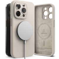 Силиконов калъф Ringke Silicone Magnetic MagSafe Apple iPhone 15 Pro Max Stone