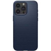 Силиконов калъф Spigen Liquid Air Apple iPhone 15 Pro Navy Blue