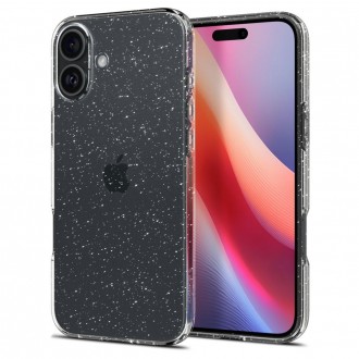 Силиконов калъф Spigen Liquid Crystal Glitter за iPhone 16 Plus 