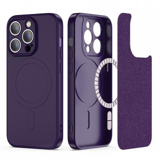 Силиконов калъф Tech-protect Icon MagSafe iPhone, за Iphone 14 Pro, Deep Purple