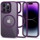 Силиконов калъф Tech-protect Magmat MagSafe iPhone, за Iphone 14 Pro Max, Deep purple/clear