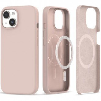 Силиконов калъф Tech-protect Silicone MagSafe iPhone, за Iphone 15, Candy Pink