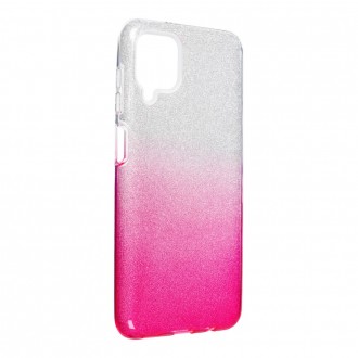 Силиконов калъф кейс, Forcell SHINING Case за SAMSUNG Galaxy A12, clear/pink