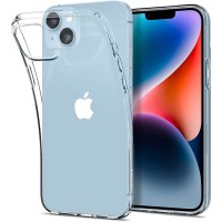 Силиконов калъф кейс Spigen Liquid Crystal Apple iPhone 14 / iPhone 13, прозрачен	