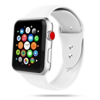 Силиконова каишка TECH-PROTECT ICONBAND APPLE WATCH 2/3/4/5/6/SE (42/44MM), Бяла