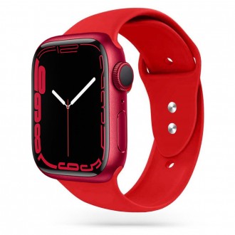 Силиконова каишка TECH-PROTECT ICONBAND APPLE WATCH 4/5/6/7/SE (38/40/41 MM), Червена
