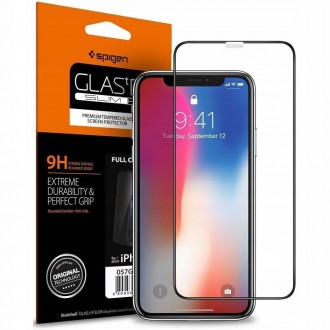 Стъклен протектор Spigen GLAS.tR TC 3D Full Cover Case Friendly iPhone 11 / iPhone XR