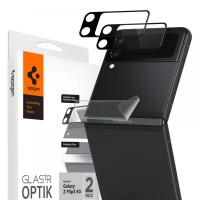 Стъклен протектор за камера Spigen Optik Camera Lens + Hinge Film Samsung Galaxy Z Flip 3 Black, 2+2 PACK