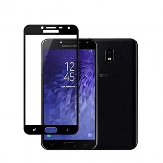 Стъклен протектор за целият екран Smart Glass 5D за Samsung J4 черен