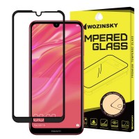 Стъклен протектор за целият екран Wozinsky Full Glue 5D за Huawei Y7 2019 / Y7 Prime 2019, черна рамка 