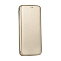 Страничен калъф тип тефтер Forcell Elegance за iPhone X/XS златен