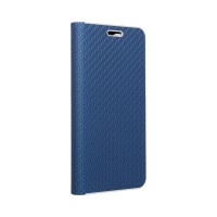 Страничен калъф тип тефтер Luna Book Carbon за Samsung A53 5G, син