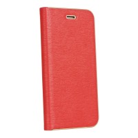 Страничен калъф тип тефтер Luna Book за Huawei P Smart, червен