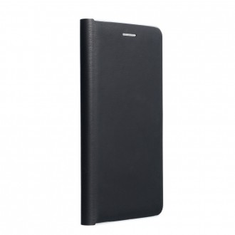 Страничен калъф тип тефтер Luna Book за Samsung A02s, черен