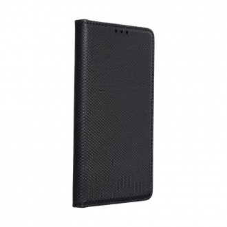 Страничен калъф тип тефтер Smart Book за Moto G7 Plus, черен