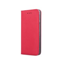 Страничен калъф тип тефтер Smart Book за Samsung A21s, червен