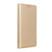 Страничен калъф тип тефтер Smart Book за Samsung Galaxy A03, Златен