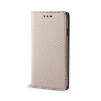 Страничен калъф тип тефтер Smart Magnet за Xiaomi Mi 9 Lite златен