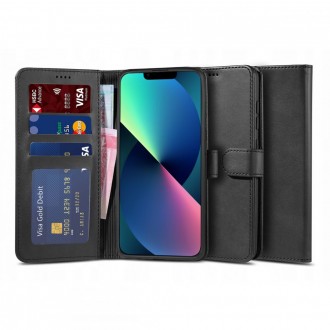 Страничен калъф тип тефтер TECH-PROTECT WALLET 2 за Phone 13 Pro, черен