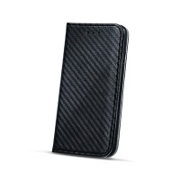 Страничен калъф тип тефтер за Samsung A530 A8 (2018) карбон черен