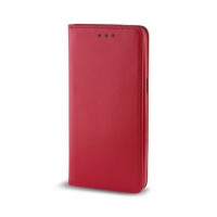 Страничен калъф тип тефтер за Samsung A605 A6 Plus (2018) Smart Book червен