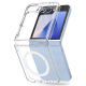 Удароустойчив калъф кейс Ringke FUSION Magnetic MagSafe за Samsung Galaxy Z Flip 6, прозрачен