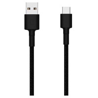 USB кабел Xiaomi Mi USB Tipe-C Braid Cabel 1m, Черен