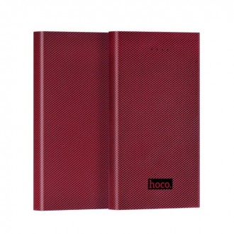 Външна преносима батерия 13000 MAH HOCO Power Bank B12A red wine