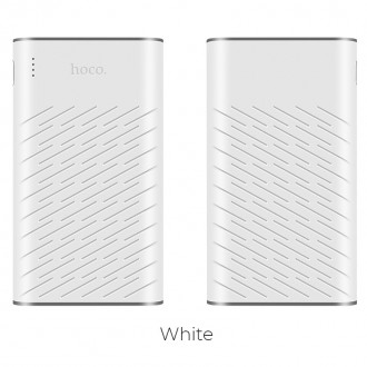 Външна преносима батерия 20000 mAh HOCO Power Bank B31 бяла