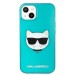 Заден твърд гръб Karl Lagerfeld KLHCP13SCHTRB Glitter Choupette Fluo за iPhone 13 Mini, Син 2